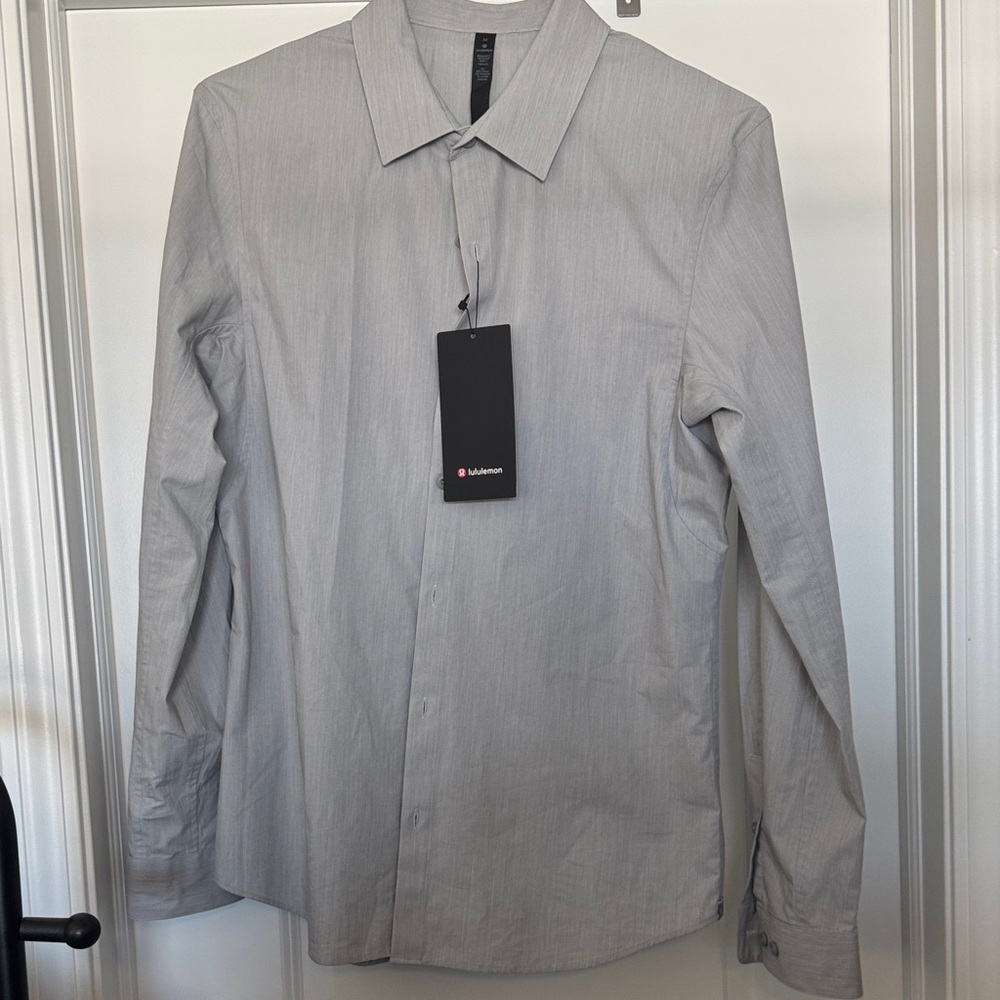 lululemon athletica Gray Dress Shirt